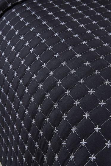 Yıldız Single Quilted Bedspread Black