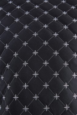 Yıldız Single Quilted Bedspread Black - Thumbnail