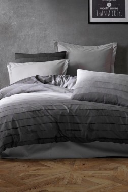 Yogi Bedding Set 3 Pcs, Duvet Cover 160x220, Sheet 160x240, Pillowcase, Single Size, Self Patterned, Queen Bed Daily use - Thumbnail