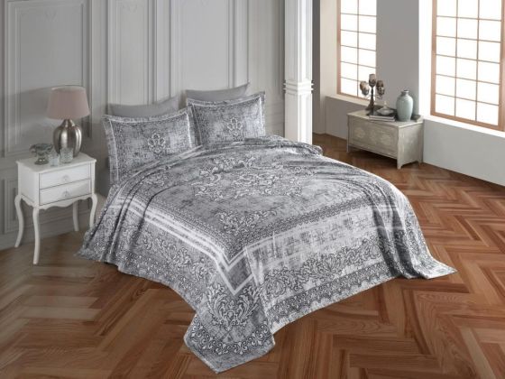 Yuliya Double Chenille Bedspread Gray