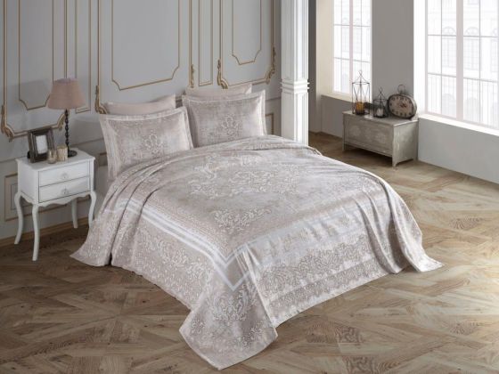 Yuliya Double Chenille Bedspread Cream