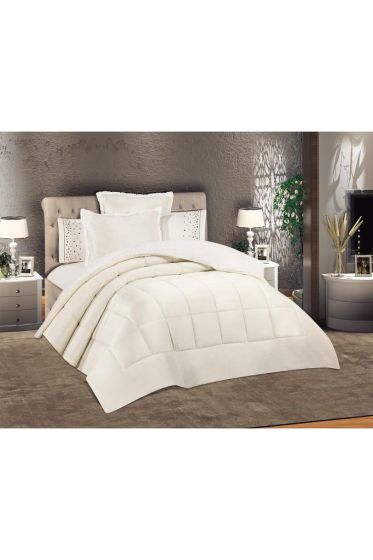 Yumi Bridal Set 6pcs, Comforter 220x240, Sheet 240x260, King Size, Double Size, Cotton Fabric, Cream
