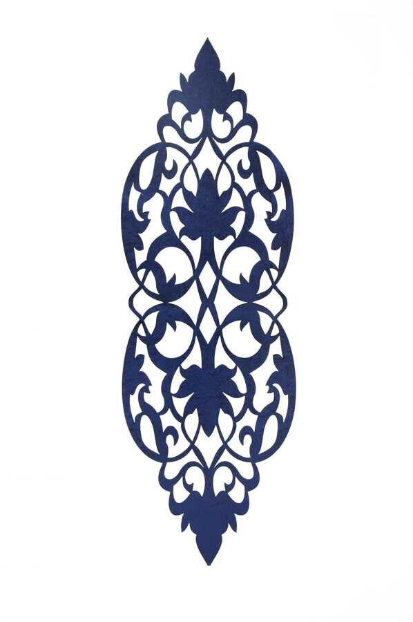 Dowry World - Zambak مفرش رانر مخمل لون كحلي Dowry World - Zambak مفرش رانر مخمل لون كحلي