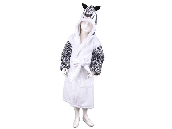 Zebra 100% Cotton Kids Bathrobe 13-14 Years