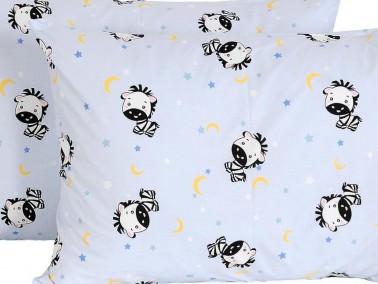 Zebra 2 pcs Pillowcase Blue - Thumbnail