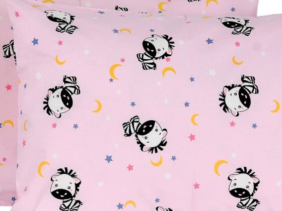 Zebra 2 pcs Pillowcase Pink