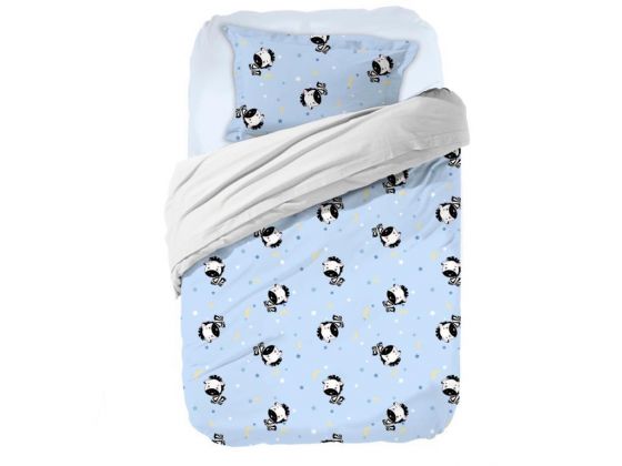 Zebra Baby Duvet Cover Set Blue