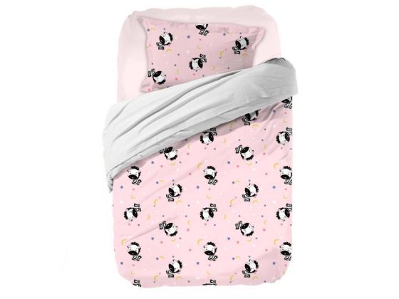 Zebra Baby Duvet Cover Set Pink