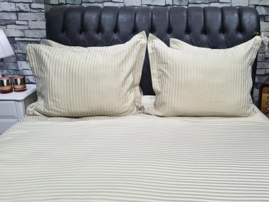 Zebra Bedding Set, Duvet Cover 200x220, Sheet 240x250 Double Size, Beige - Thumbnail