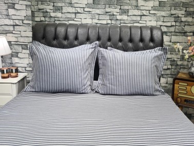 Zebra Bedding Set, Duvet Cover 200x220, Sheet 240x250 Double Size, Gray - Thumbnail