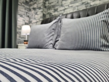 Zebra Bedding Set, Duvet Cover 200x220, Sheet 240x250 Double Size, Gray - Thumbnail