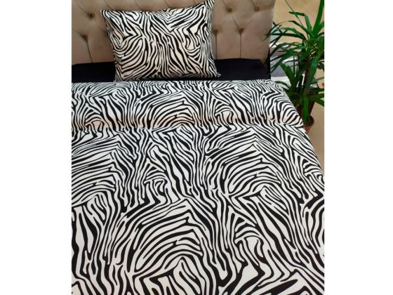 غطاء سرير مفرد (لشخص) أبيض أسود Zebra