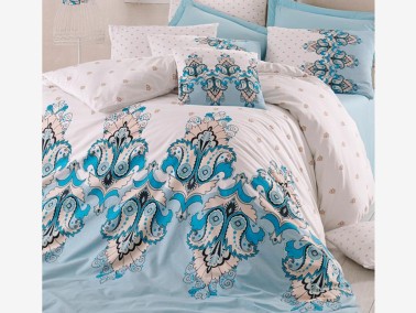 Best Class - Emerald 100% Cotton Double Duvet Cover Set Blue Best Class - Emerald 100% Cotton Double Duvet Cover Set Blue